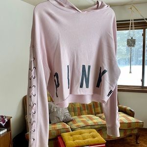 Baby Pink Crop Sweatshirt